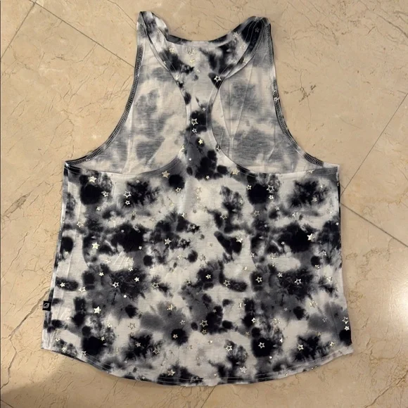 Terez Black and White Starry Tie-Dye Tank Top - Picture 6 of 7